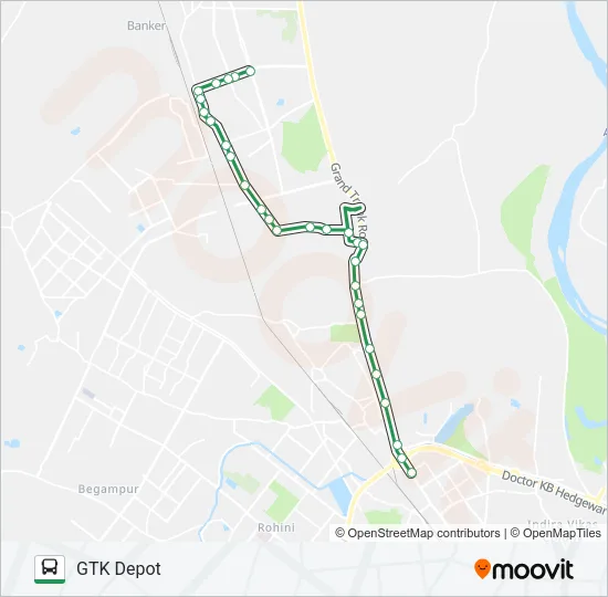 103STL Bus Line Map