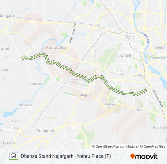 764 Bus Line Map