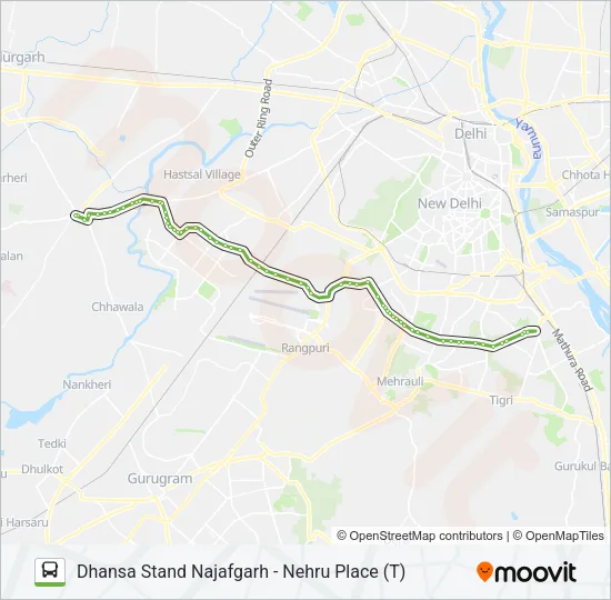 764 Bus Line Map