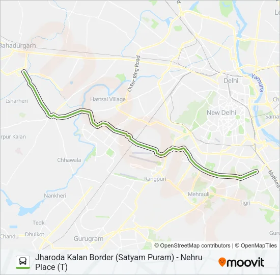 764 Bus Line Map