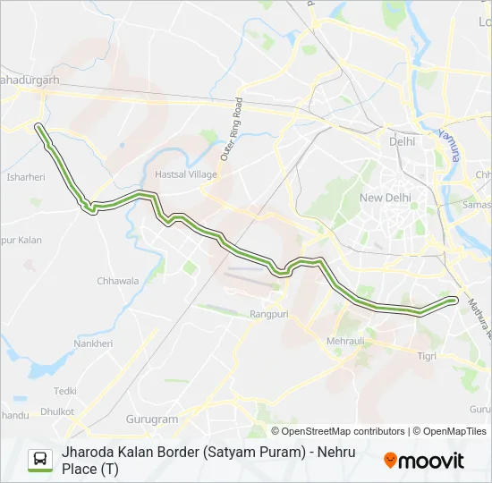 764 Bus Line Map