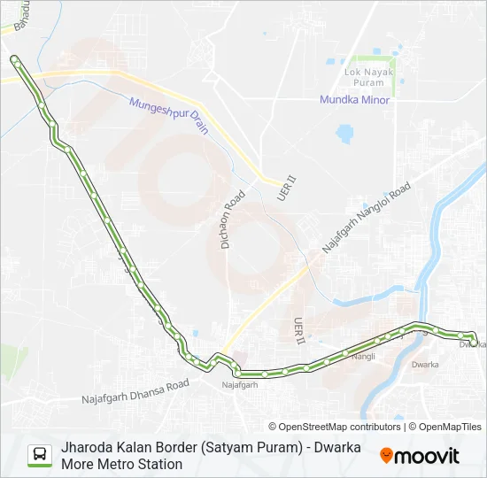 764 Bus Line Map