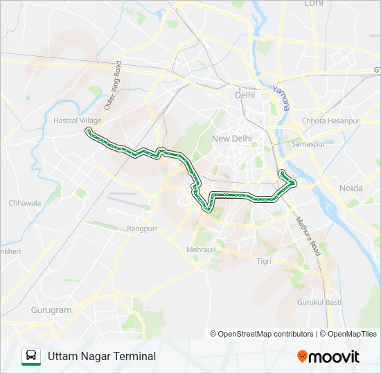 711A Bus Line Map