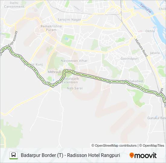 717A Bus Line Map