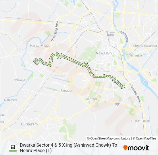 724EXT Bus Line Map