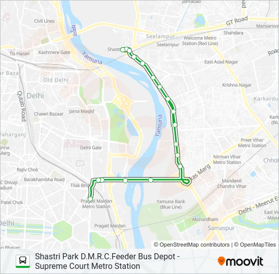 MC610ASTL Bus Line Map