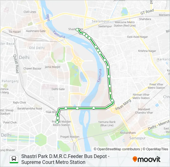 MC610ASTL Bus Line Map