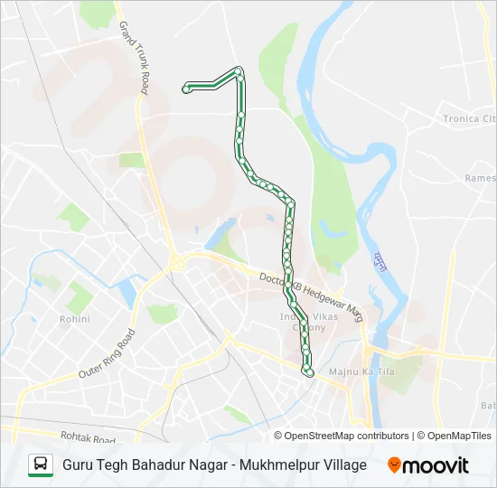 105 Bus Line Map