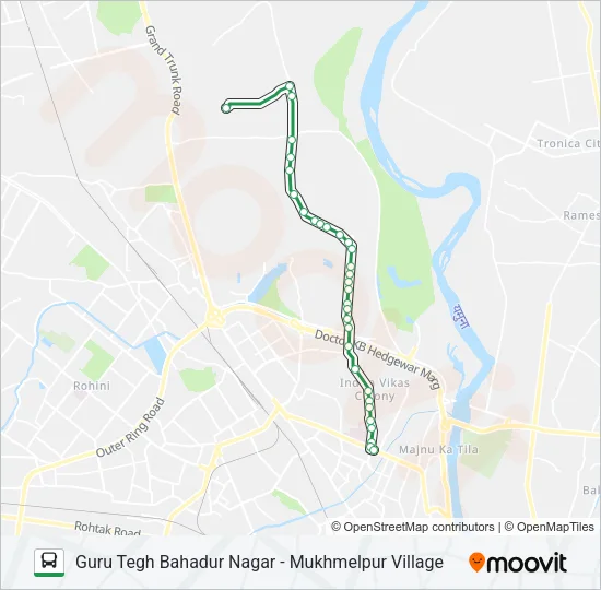 105 Bus Line Map