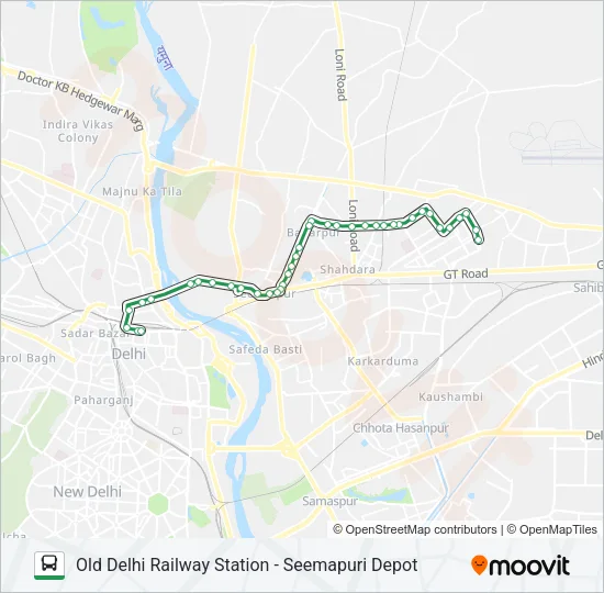 205 Bus Line Map