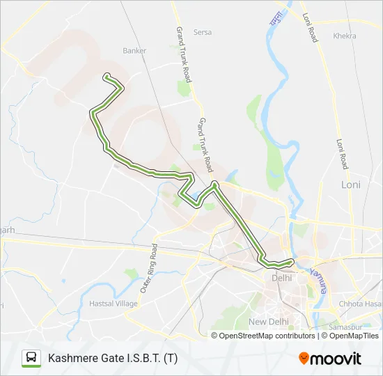 113EXT Bus Line Map