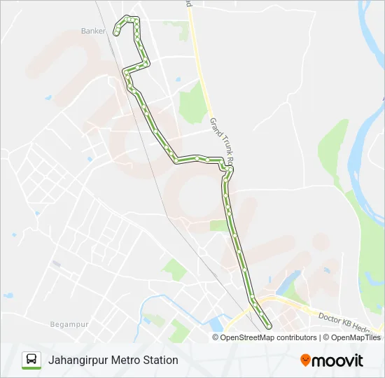 135 Bus Line Map