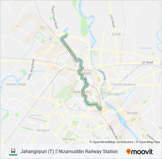 19 Bus Line Map