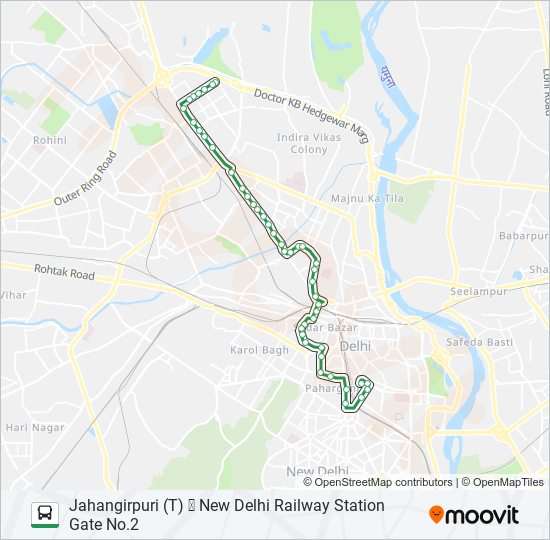 19 bus Line Map