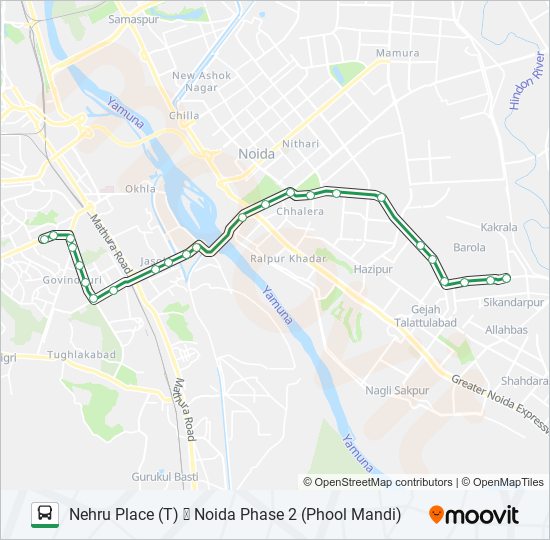 08A bus Line Map