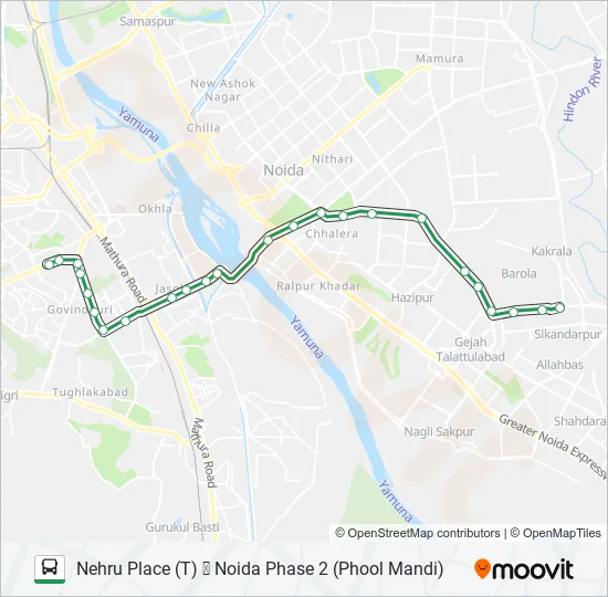 08A Bus Line Map