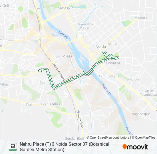 08A Bus Line Map