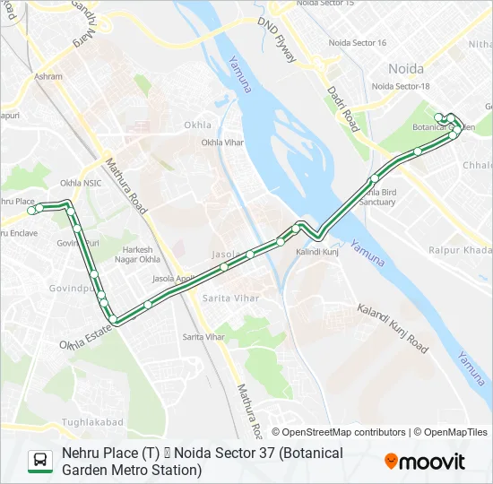08A Bus Line Map