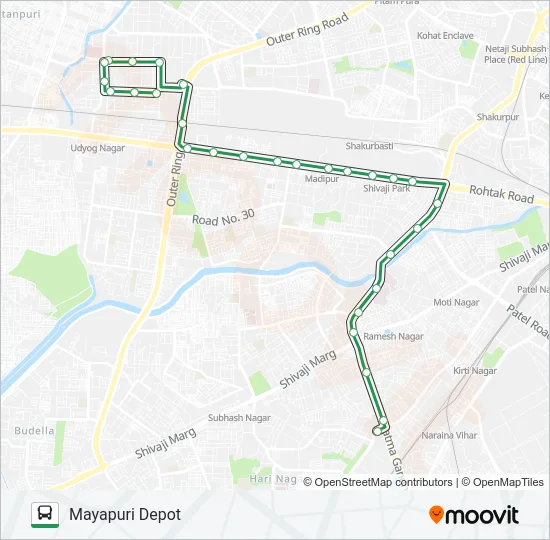808 Bus Line Map
