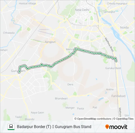 NCR Bus Line Map