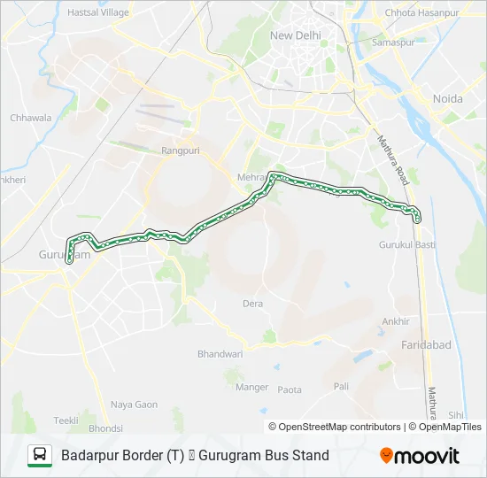 NCR Bus Line Map