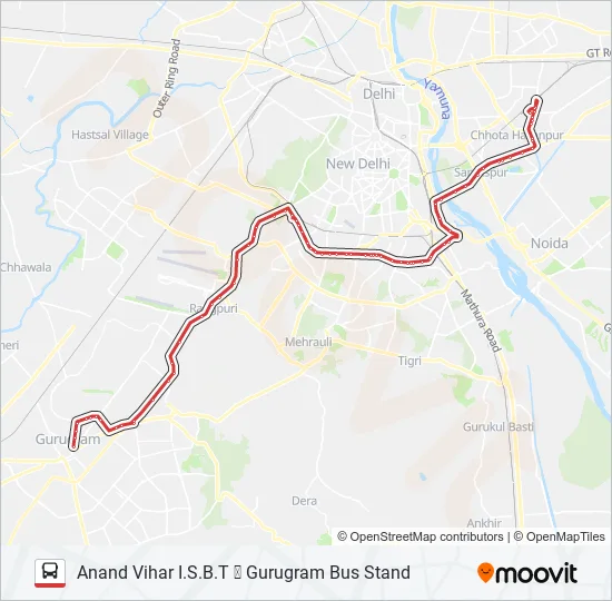 AC-NCR Bus Line Map