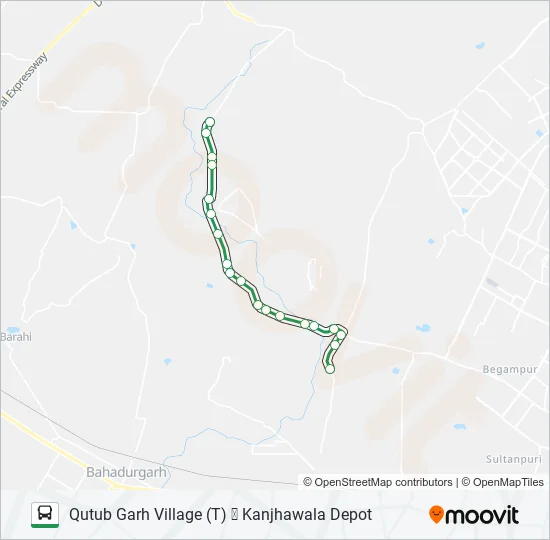 106 Bus Line Map