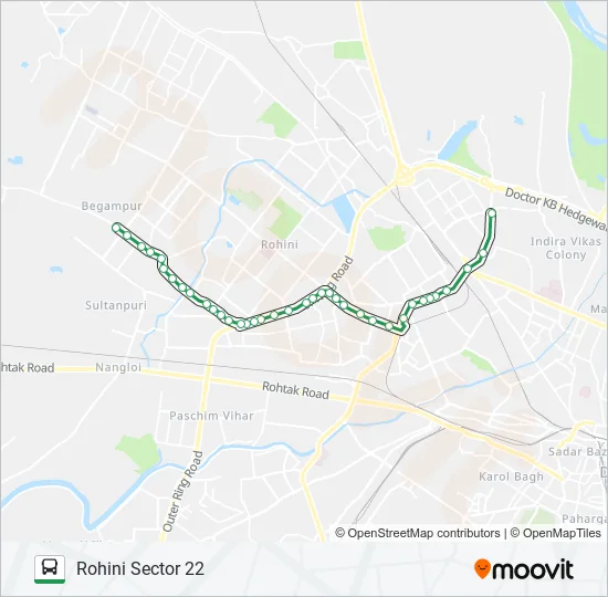 114A Bus Line Map