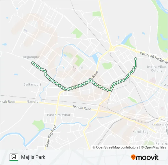 114A Bus Line Map