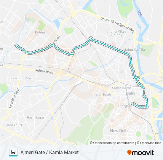 901 Route: Schedules, Stops & Maps - Ajmeri Gate / Kamla Market (Updated)