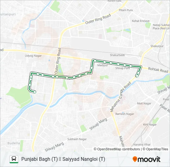 233STL Bus Line Map