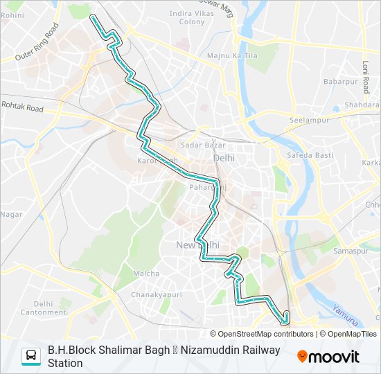 166 Route Schedules, Stops & Maps B.H.Block Shalimar Bagh (Updated)