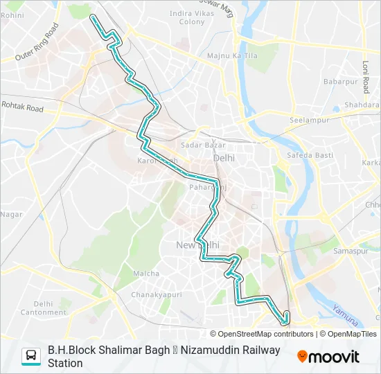 166 Bus Line Map