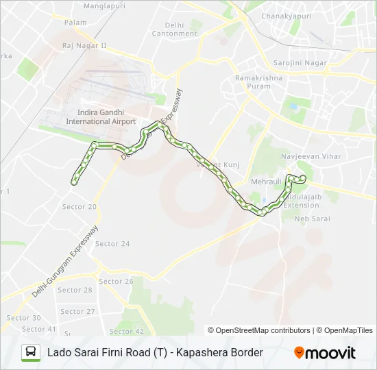 717A Bus Line Map