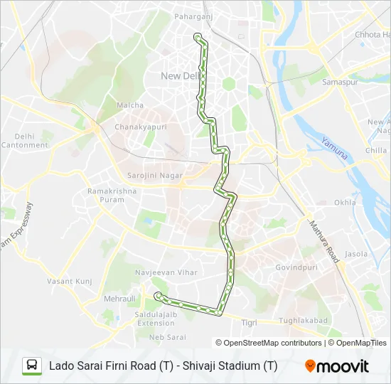 522 Bus Line Map