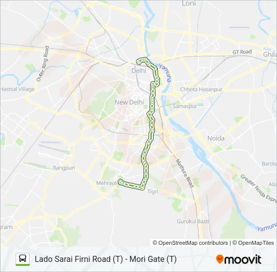 423 Bus Line Map