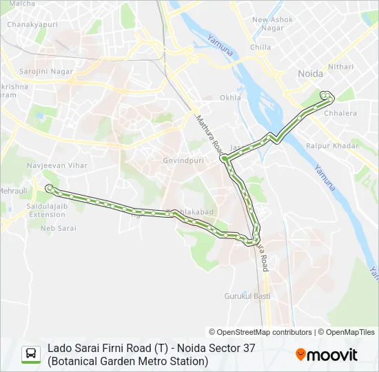 34A Bus Line Map