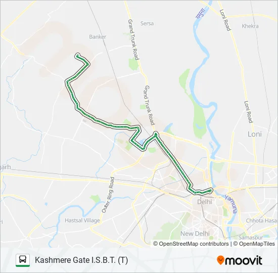 113EXT Bus Line Map
