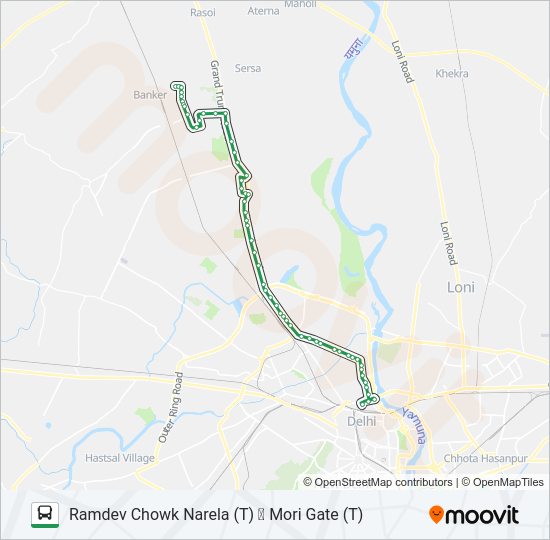 120 bus Line Map