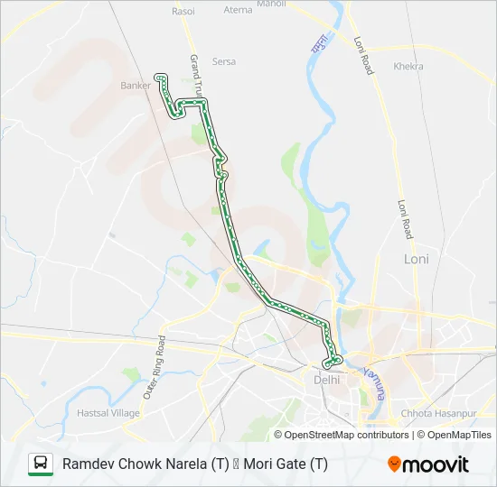 120 Bus Line Map
