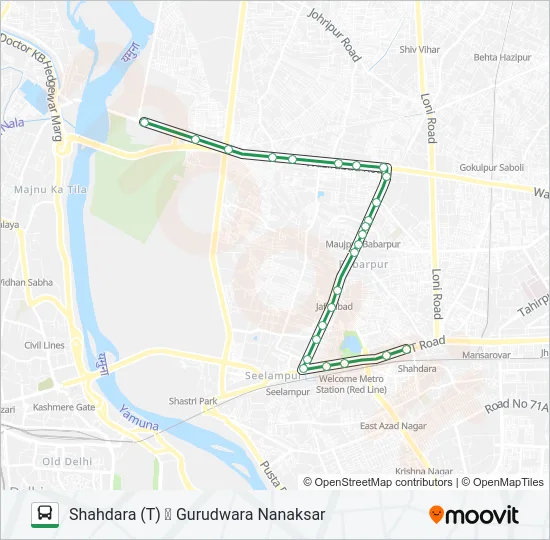 121 Bus Line Map