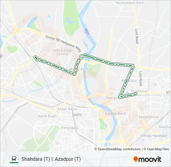 121 Bus Line Map