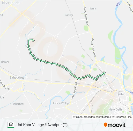 114EXT Bus Line Map