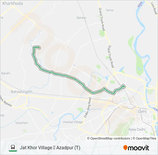 114EXT Bus Line Map