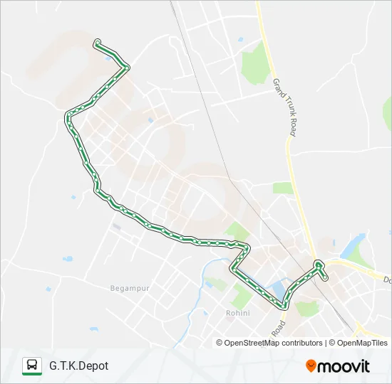 113EXT Bus Line Map