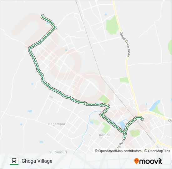 113EXT Bus Line Map