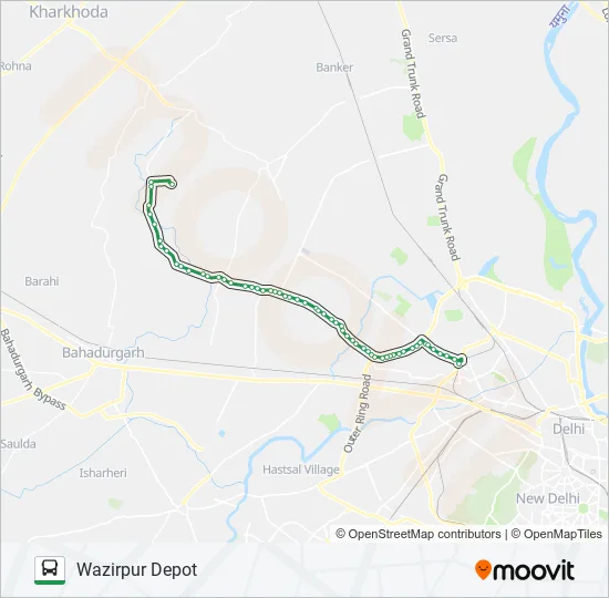 114EXT Bus Line Map