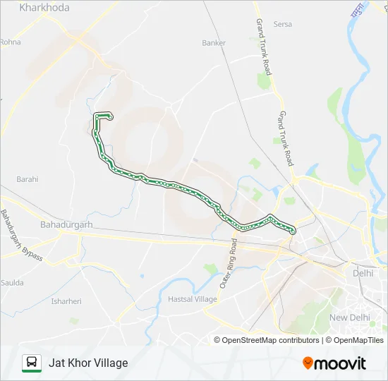 114EXT Bus Line Map