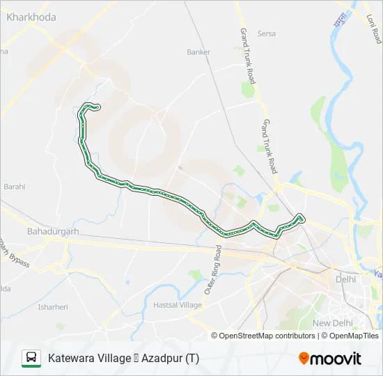 114B Bus Line Map