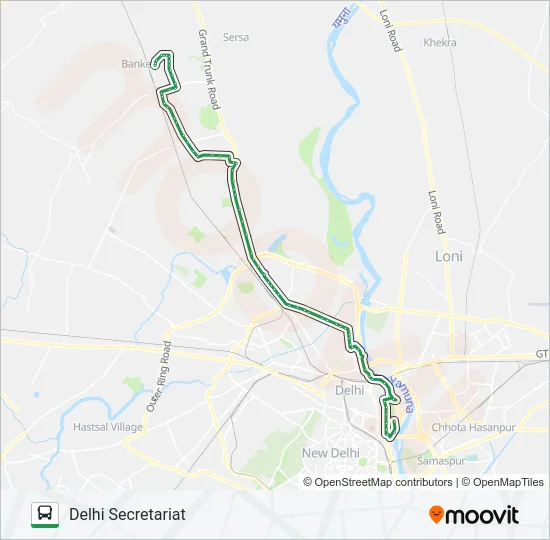 135 Bus Line Map